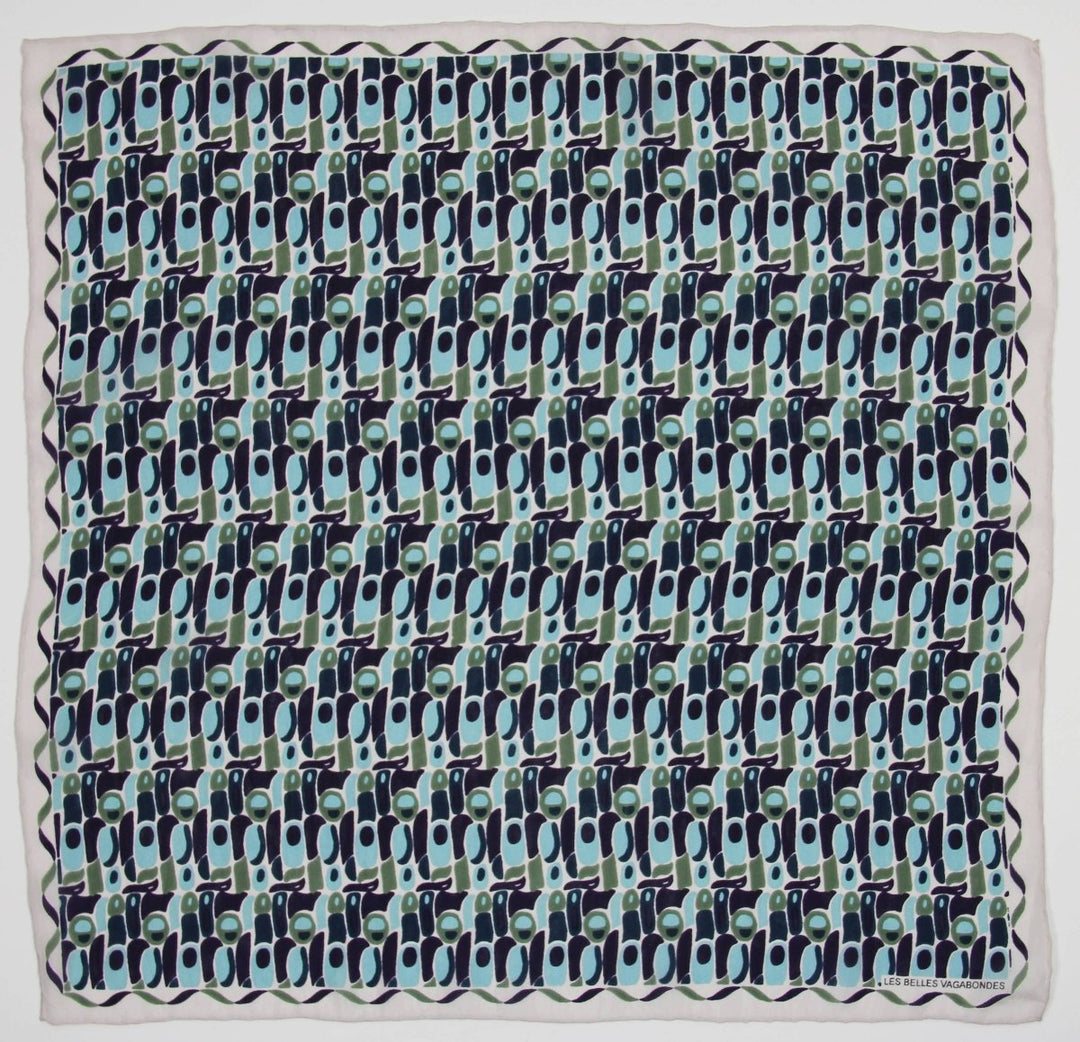 Mini Blue Percussion Scarf - Stanleyandstone
