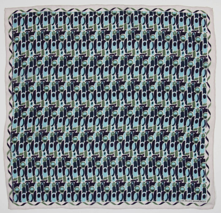 Mini Blue Percussion Scarf - Stanleyandstone