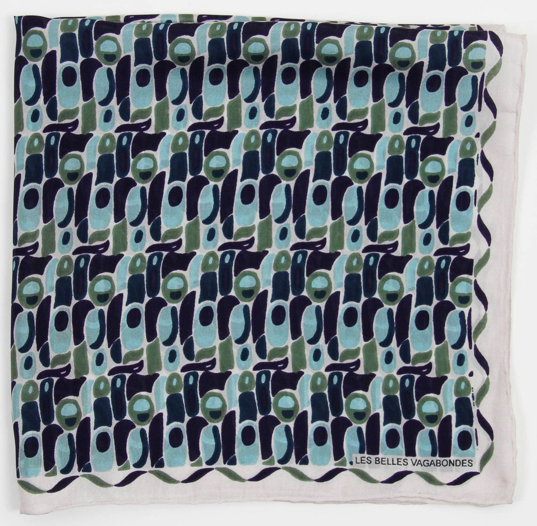 Mini Blue Percussion Scarf - Stanleyandstone