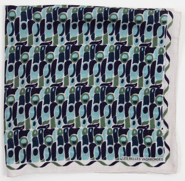 Mini Blue Percussion Scarf - Stanleyandstone