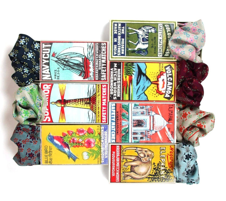 Mini Scarf - Alice Marine Navy scarf Les Belles Vagabondes