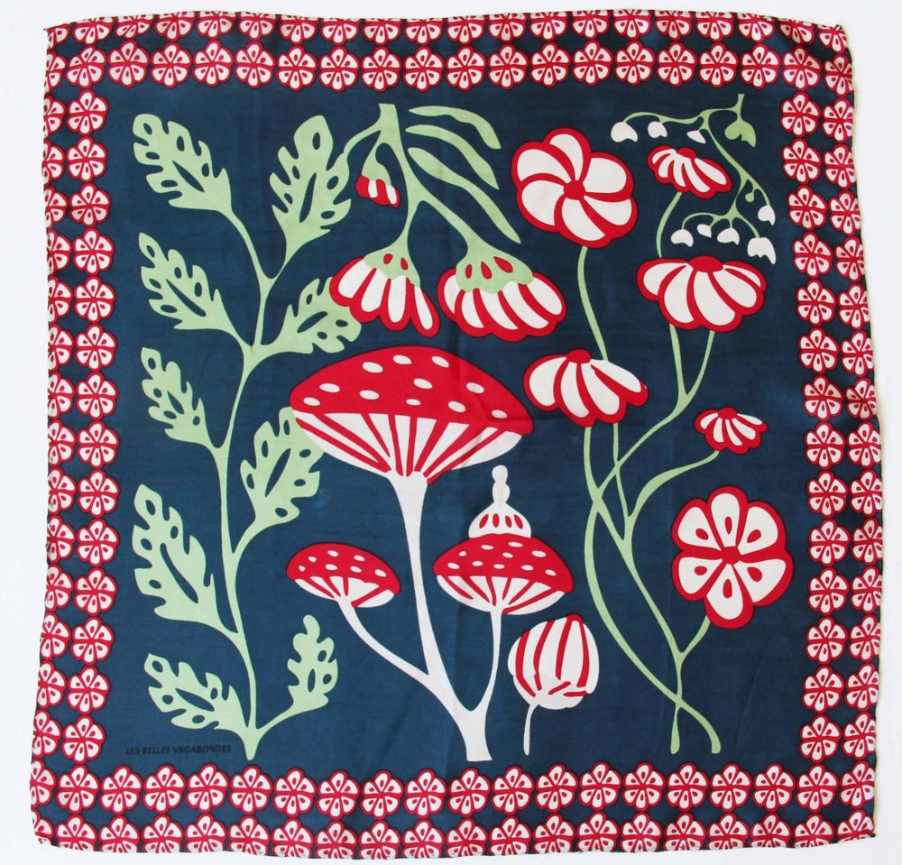 Mini Scarf - Alice Marine Navy scarf Les Belles Vagabondes