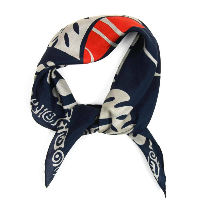 Mini Scarf - Marine Arum scarf Les Belles Vagabondes