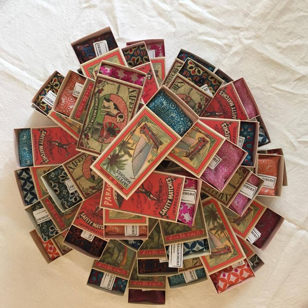 Mini Scarf - Marushka Blue Blue scarf Les Belles Vagabondes