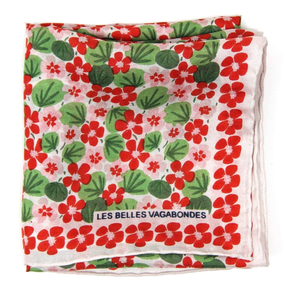 Mini Scarf - Orange Nasturtium scarf Les Belles Vagabondes