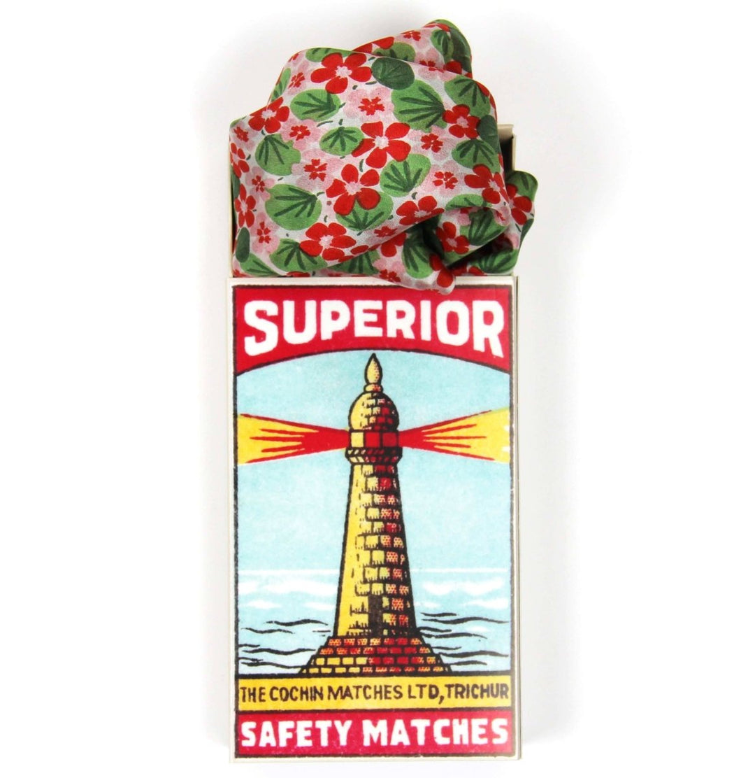 Mini Scarf - Orange Nasturtium scarf Les Belles Vagabondes