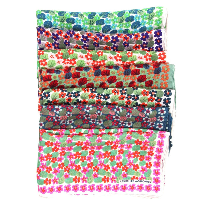 Mini Scarf - Orange Nasturtium scarf Les Belles Vagabondes