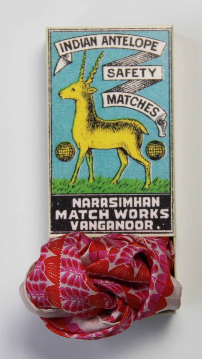 Mini scarf Oslo Fuchsia scarf Les Belles Vagabondes