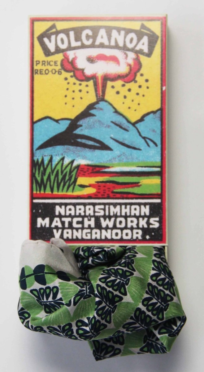 Mini Scarf - Oslo Green Green scarf Les Belles Vagabondes