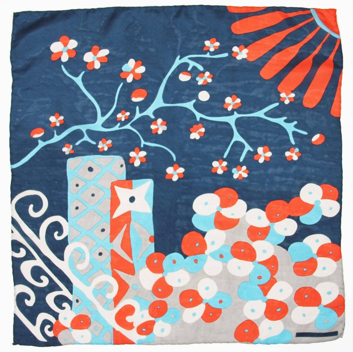 Mini scarf Sakura Marine scarf Les Belles Vagabondes