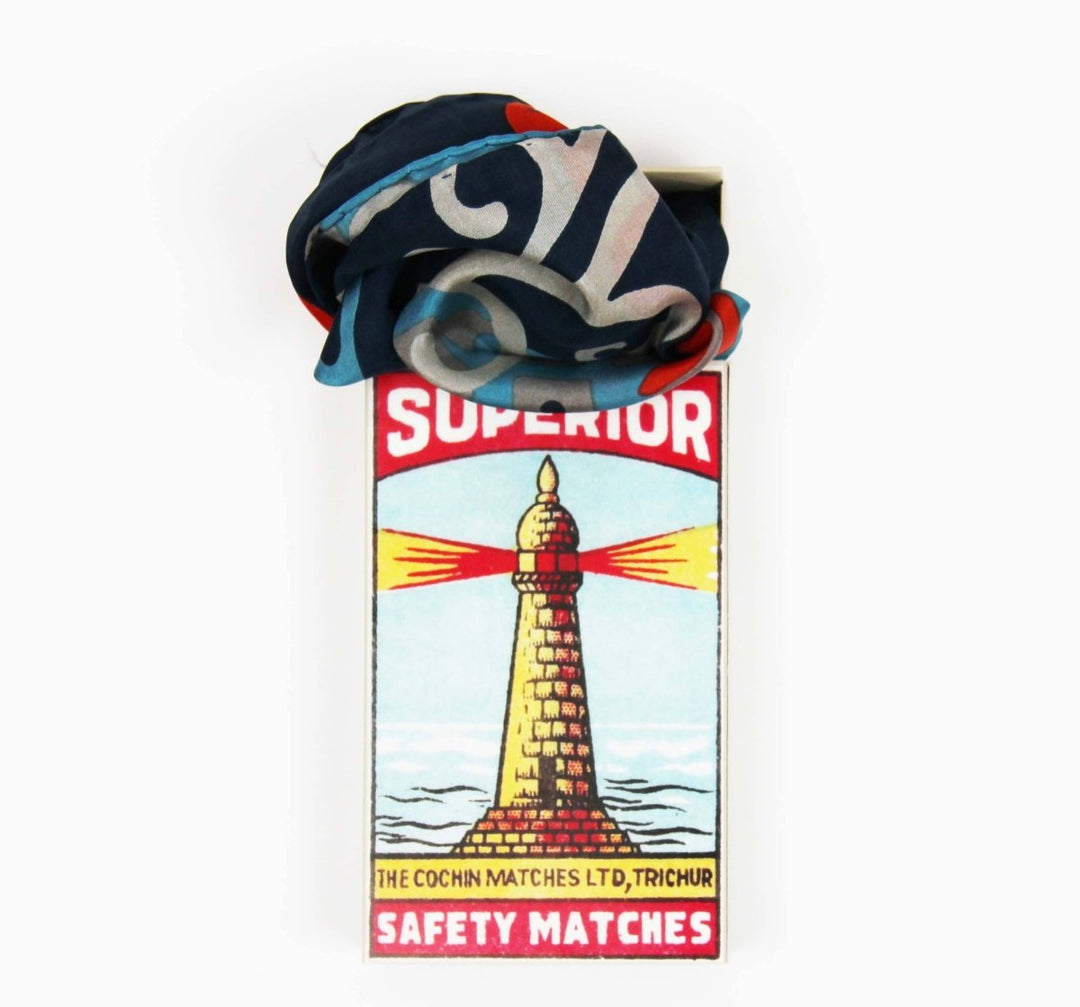 Mini scarf Sakura Marine scarf Les Belles Vagabondes