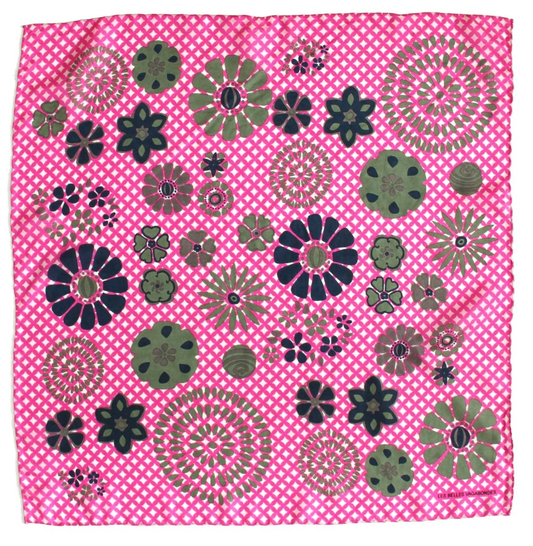 Mini Scarf - Shippo Fuchsia scarf Les Belles Vagabondes