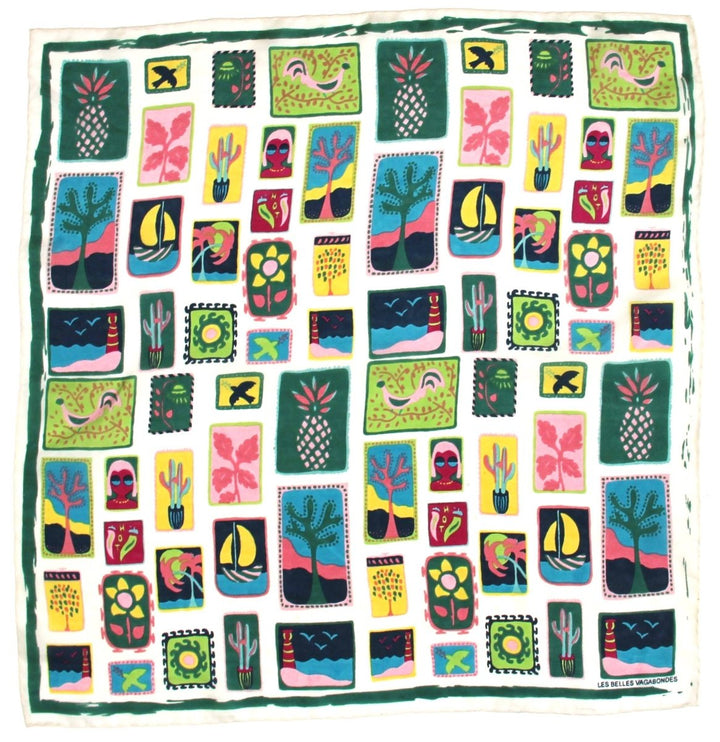 Mini Scarf - Vertical Postcard scarf Les Belles Vagabondes
