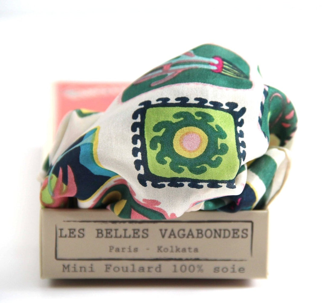 Mini Scarf - Vertical Postcard scarf Les Belles Vagabondes