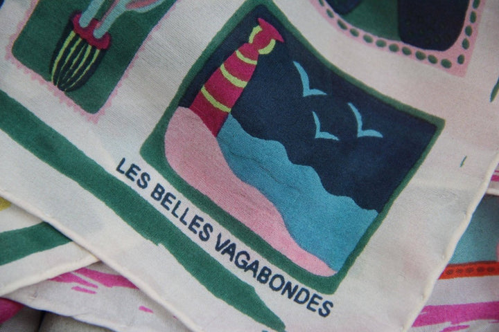 Mini Scarf - Vertical Postcard scarf Les Belles Vagabondes