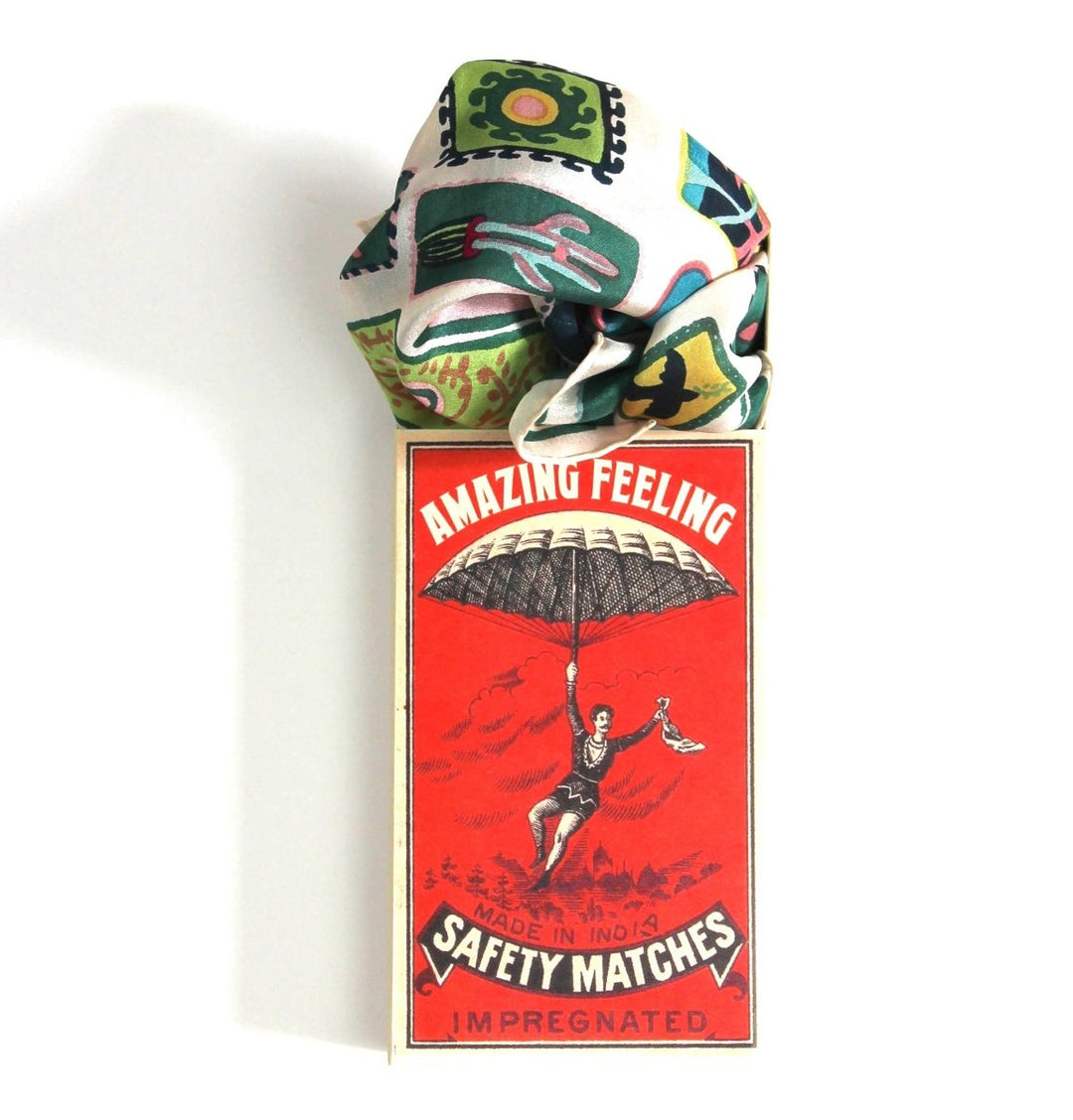 Mini Scarf - Vertical Postcard scarf Les Belles Vagabondes