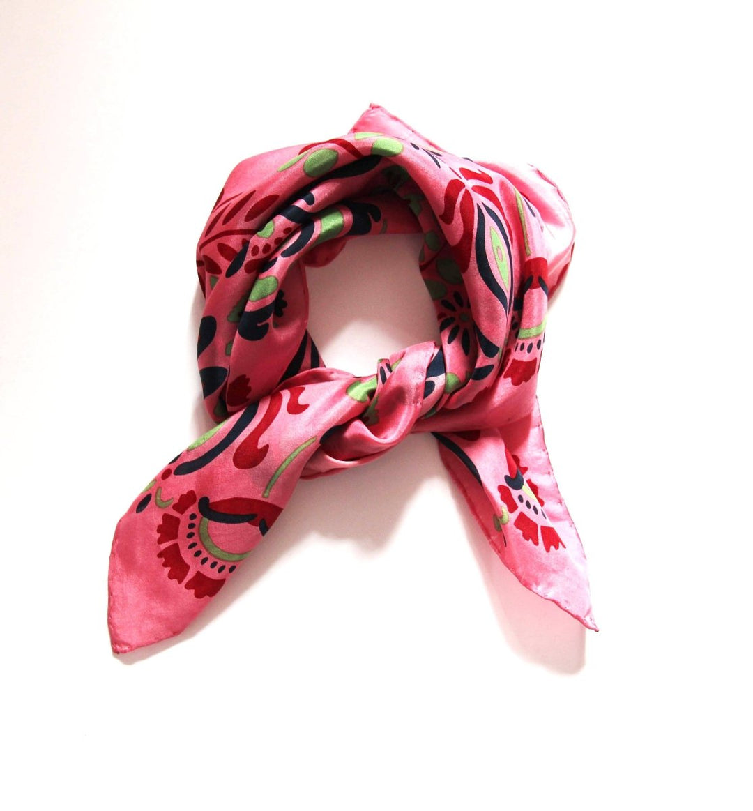 Mini scarf Yulia Rose scarf Les Belles Vagabondes