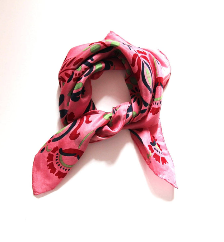 Mini scarf Yulia Rose scarf Les Belles Vagabondes