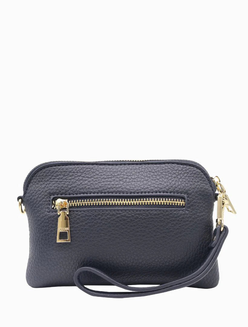Missy Hugo Cross Body Bag - Navy Handbag zjoosh