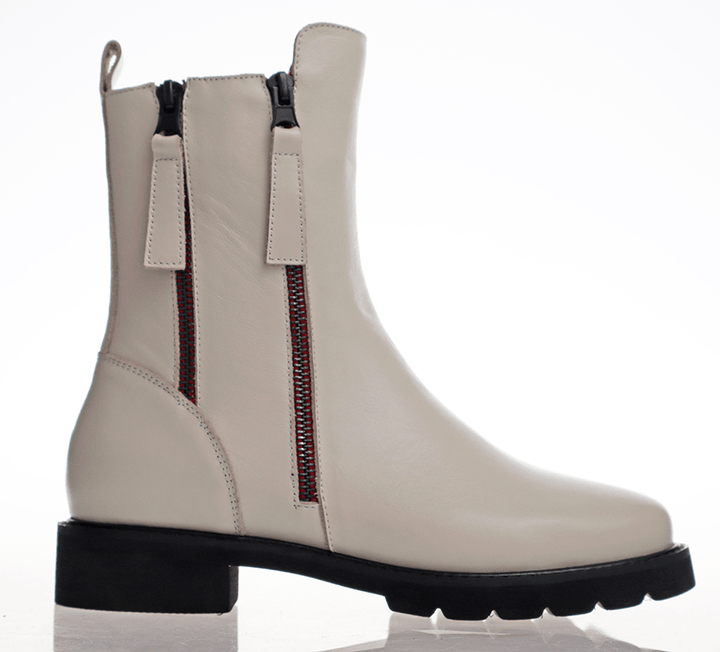 Mistake Boot Cream Leather boots Alfie & Evie