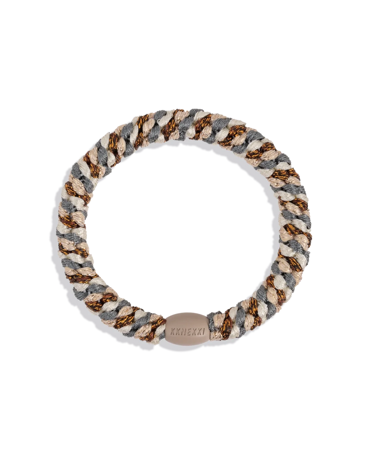 MIX COPPER GREY GLITTER KKNEKKI original hair ties