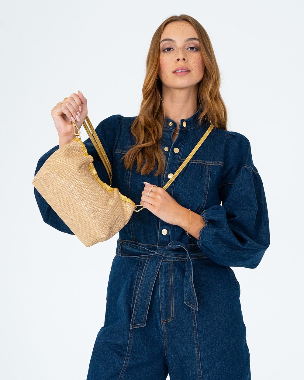Monty Bag - Gold Weave - Stanleyandstone