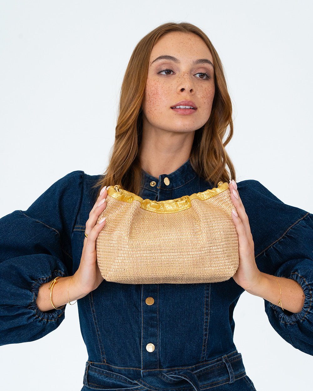 Monty Bag - Gold Weave - Stanleyandstone