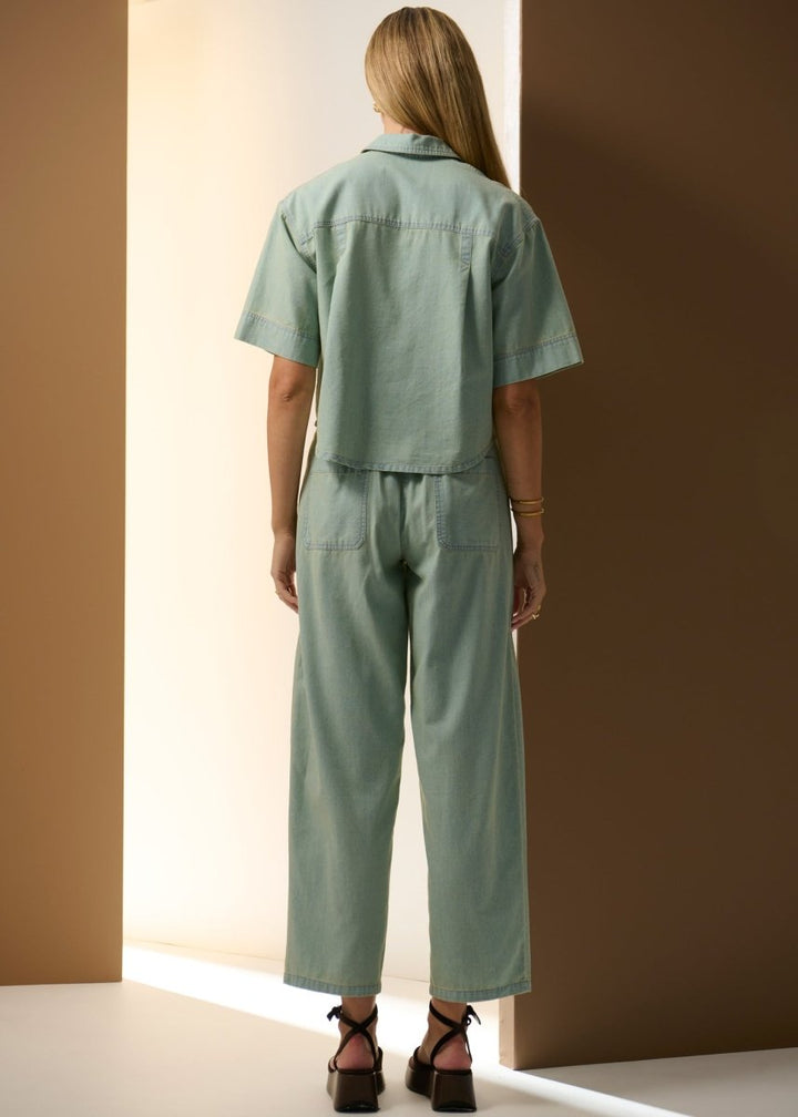 Muhle Barrel Denim Pant - Cypress pant POL