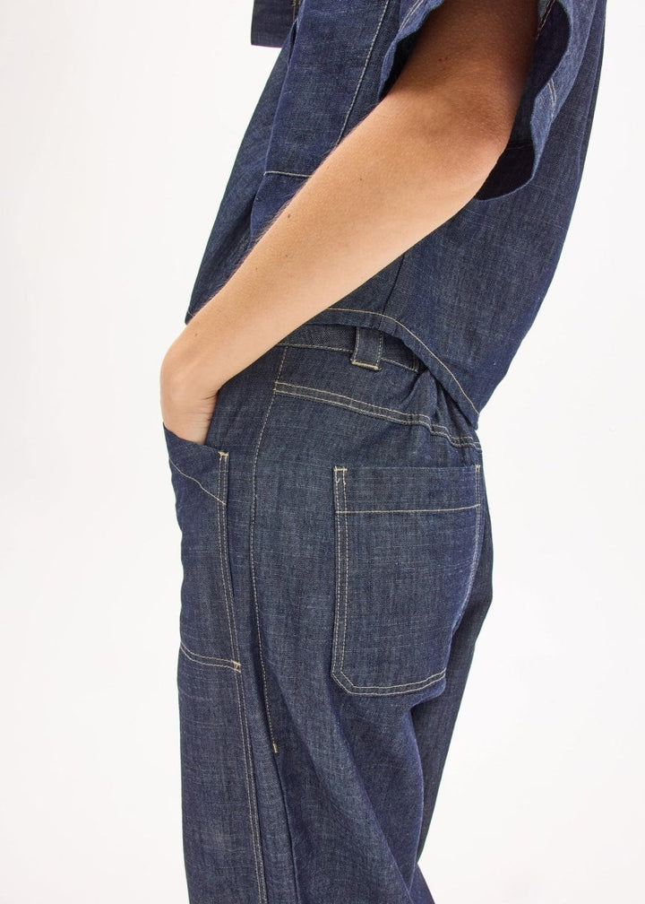 Muhle Barrel Denim Pant - Dark Wash jeans POL