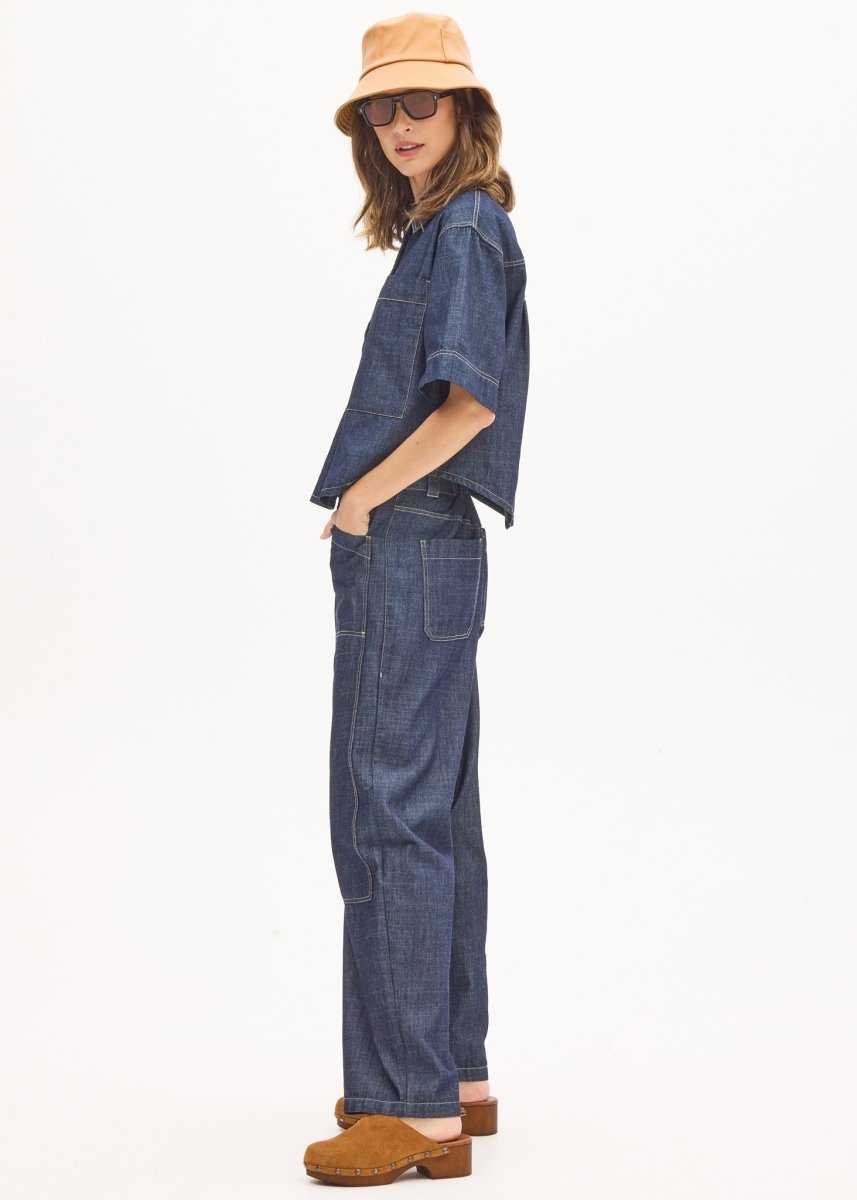 Muhle Barrel Denim Pant - Dark Wash jeans POL