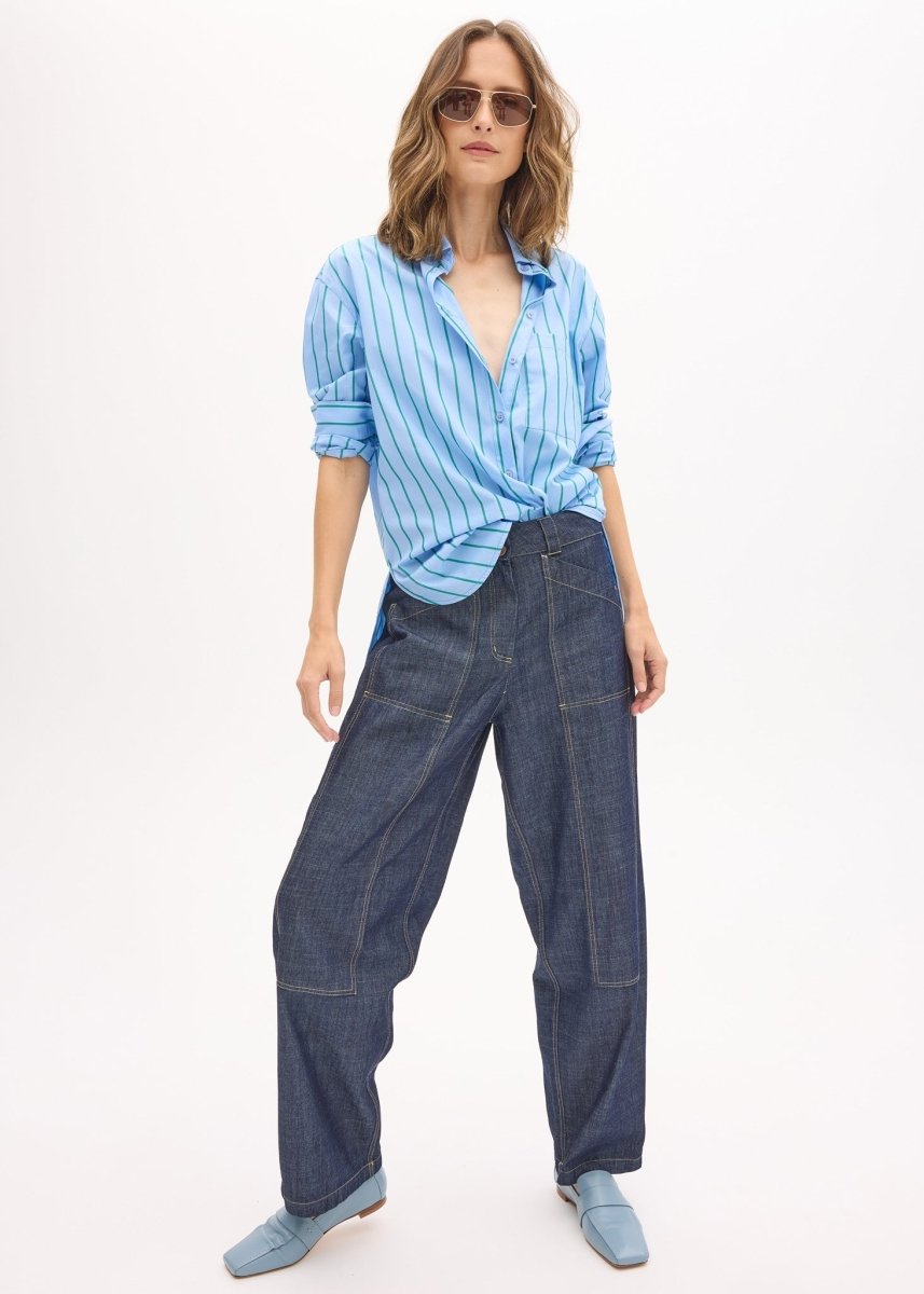 Muhle Barrel Denim Pant - Dark Wash jeans POL