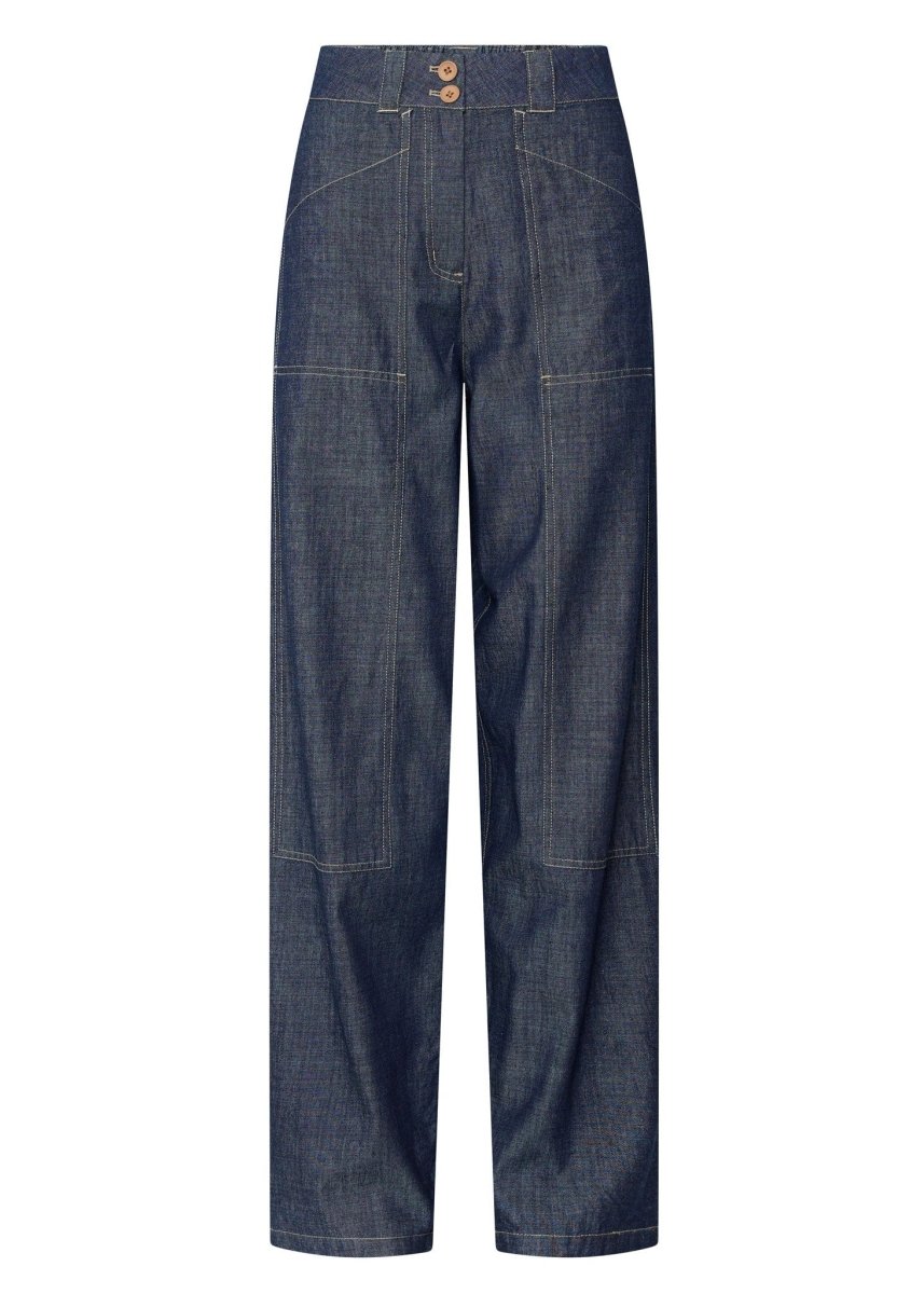 Muhle Barrel Denim Pant - Indigo pant POL