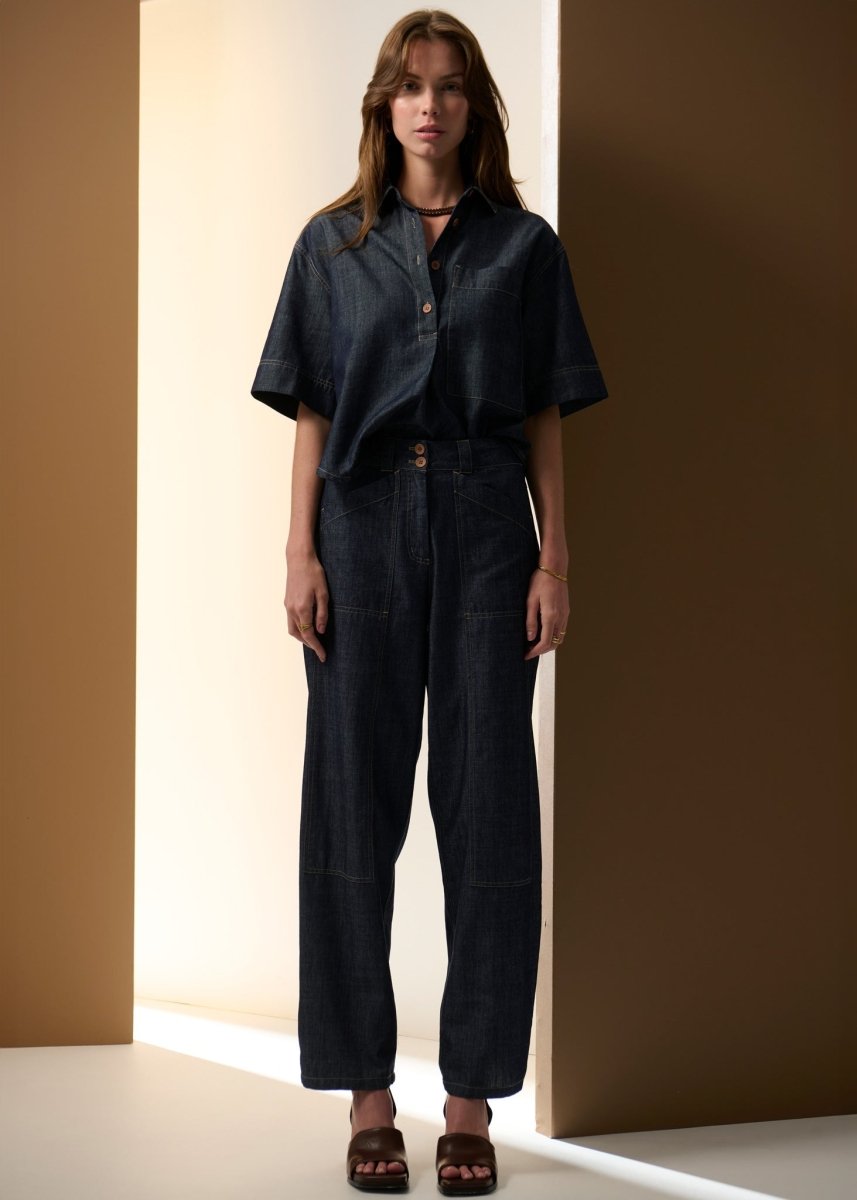 Muhle Denim Shirt - Indigo Blouse POL
