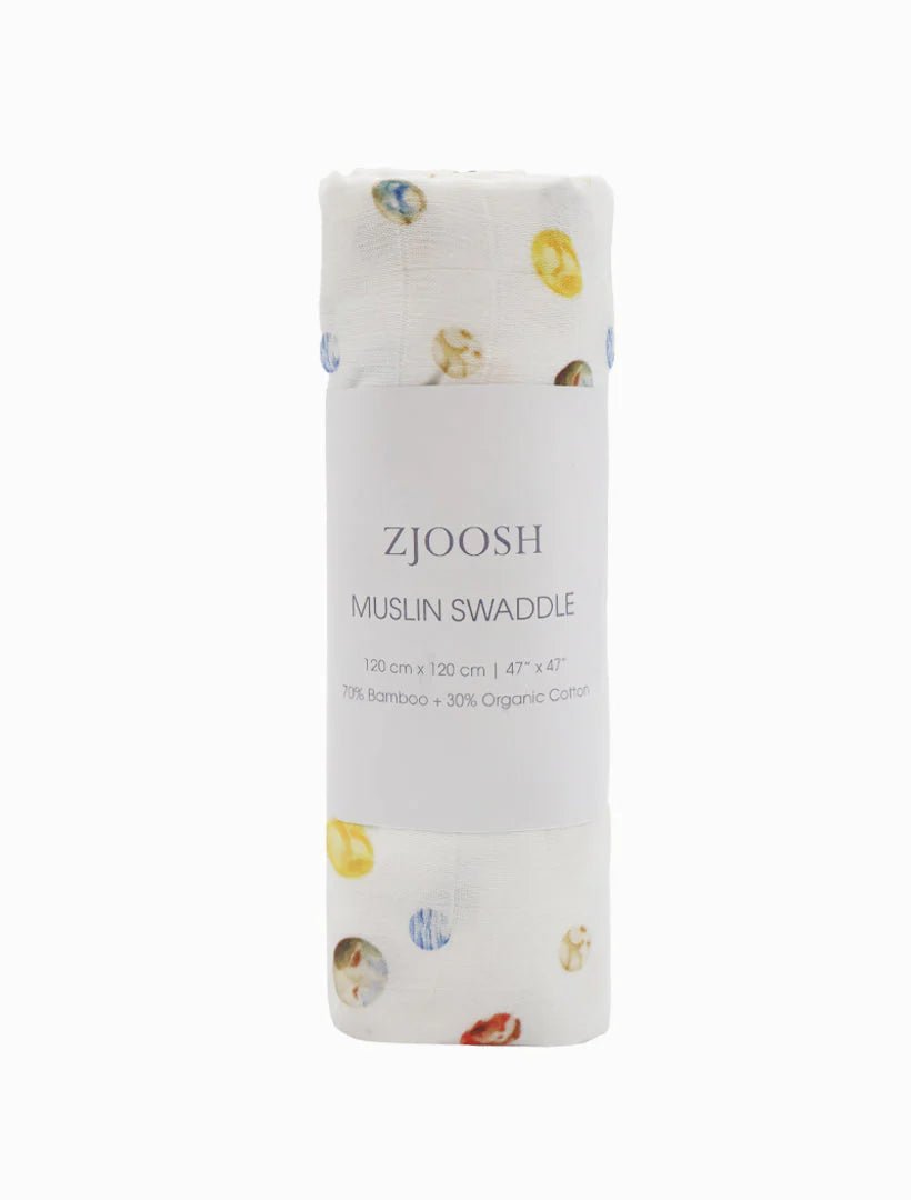 Muslin Baby Swaddle -PLANETS baby zjoosh