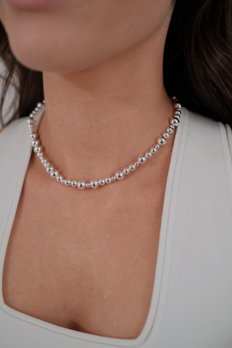 Naomi Necklace - Silver Necklace Zafino Jewellery