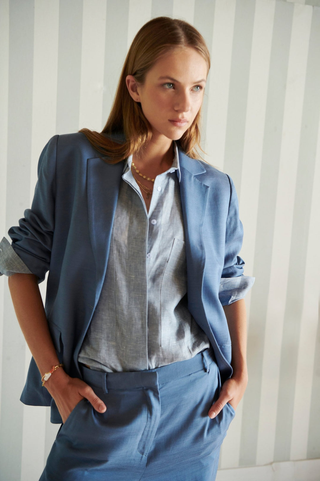 Natalia Jacket - Blue Coats & Jackets POL