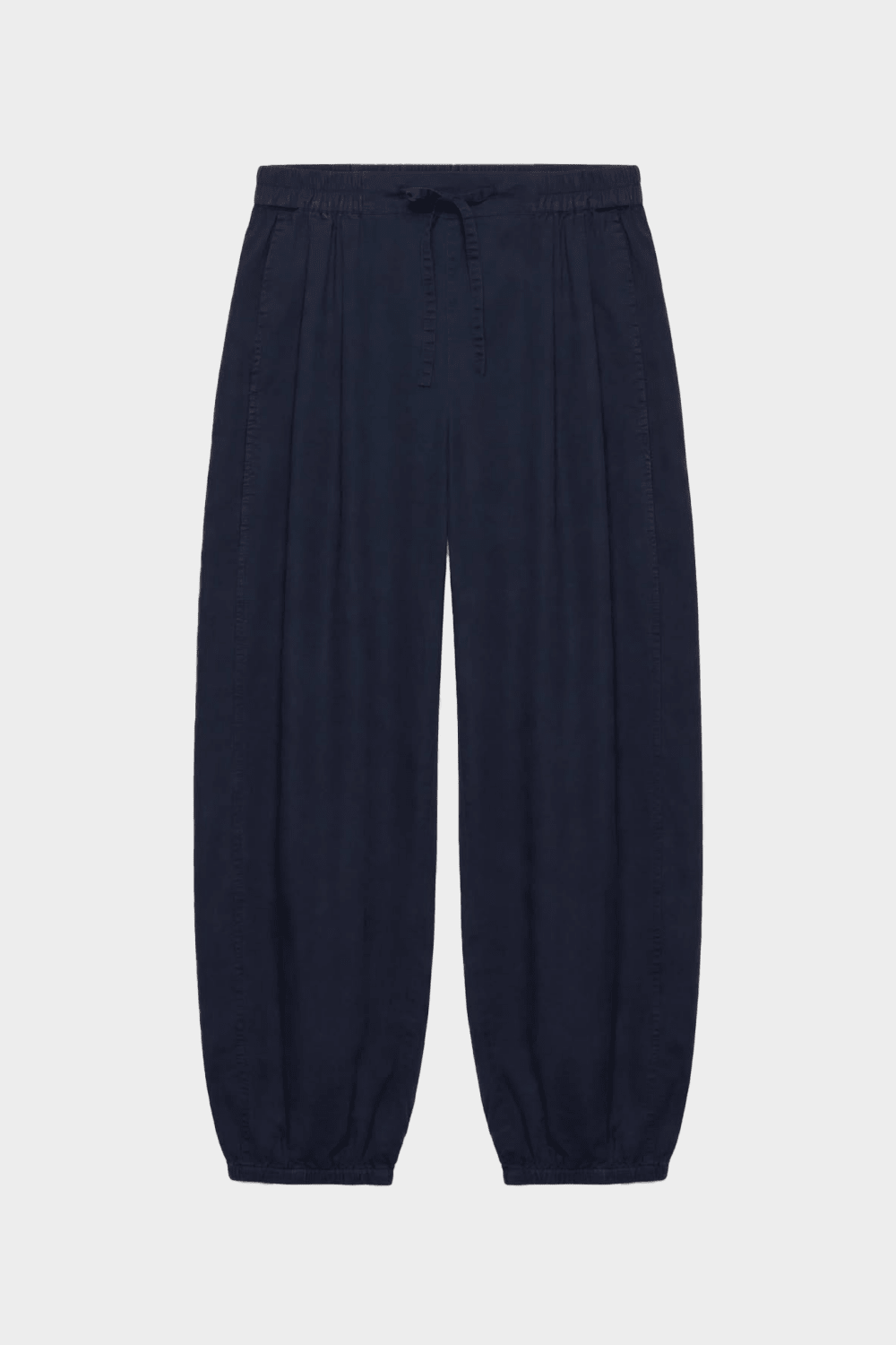 Navy Cotton Barrel Leg Pant pant Hut