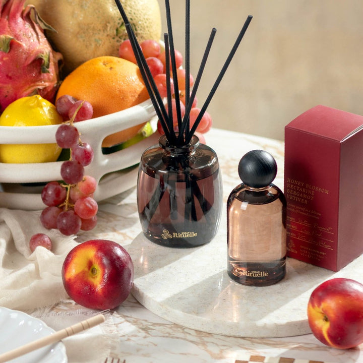 Nectarine, Honey Blossom, Bergamot, Vetiver Fragrance Diffuser Set | 220ml - Stanleyandstone