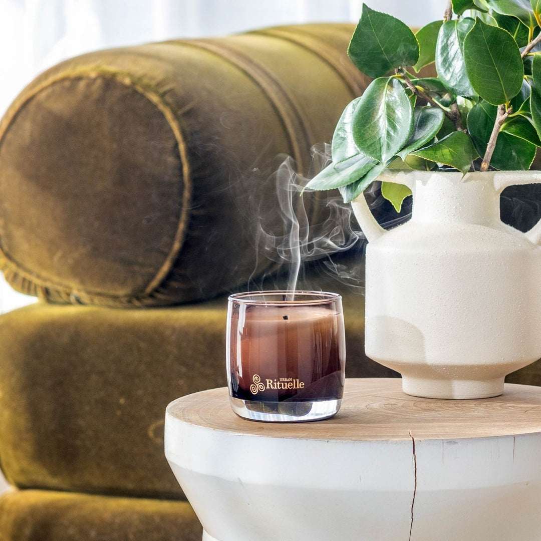 Nectarine, Honey Blossom, Bergamot, Vetiver<br> Scented Soy Candle | 140gm Urban Rituelle