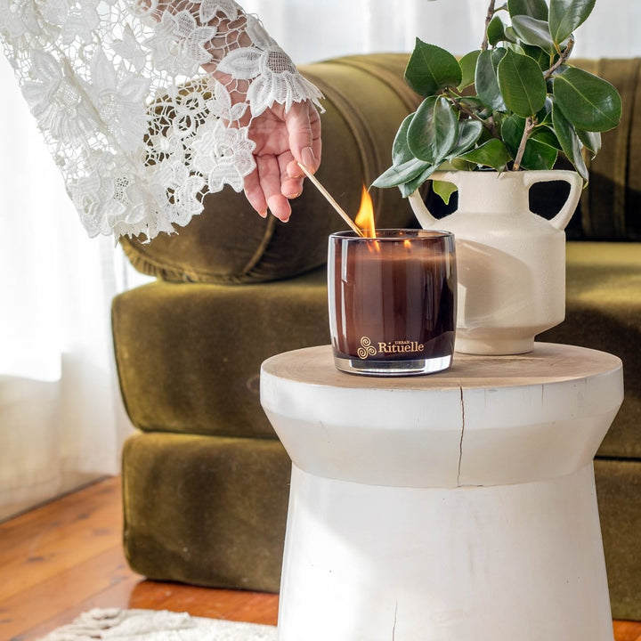 Nectarine, Honey Blossom, Bergamot, Vetiver<br> Scented Soy Candle | 140gm Urban Rituelle