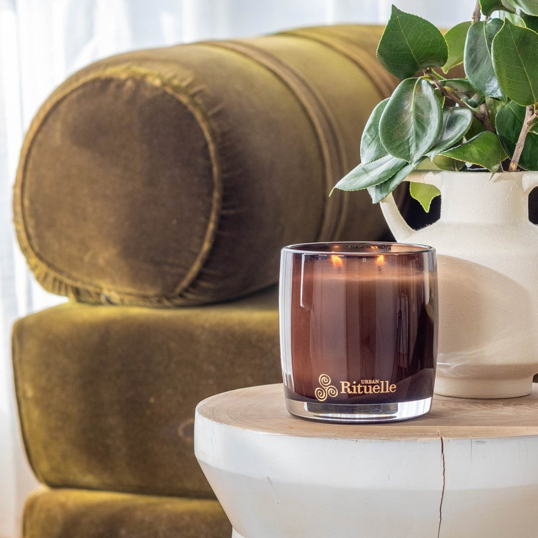 Nectarine, Honey Blossom, Bergamot, Vetiver<br> Scented Soy Candle | 400gm Urban Rituelle