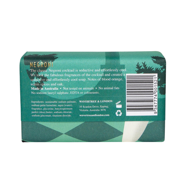 Negroni Cocktail Soap Bar Soap Wavertree & London