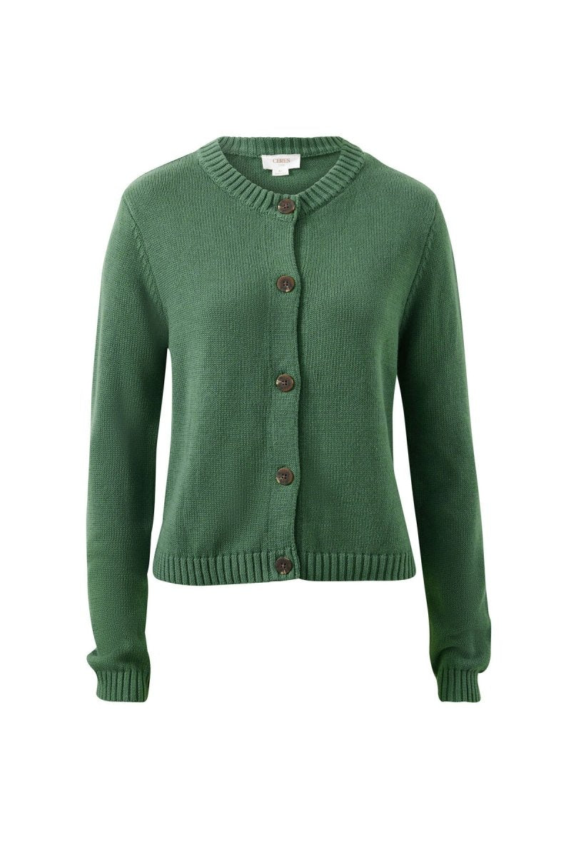 Nelly Long Sleeve Knit Cardi - Green cardigan Ceres Life