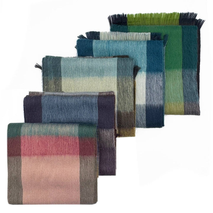 NEW! Alpaca Plaid Scarf - Mocha Shupaca Alpaca