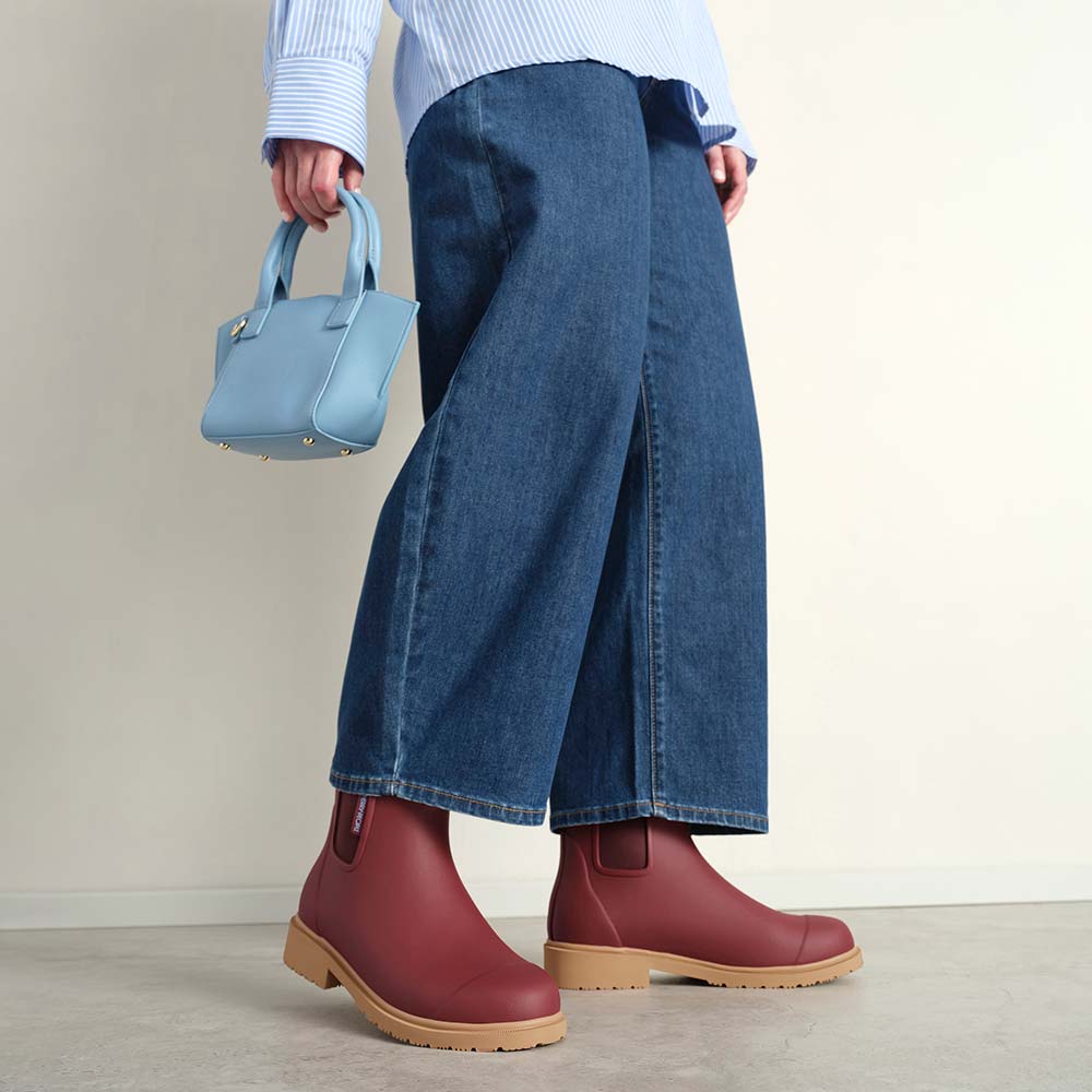 *NEW * Bobbi Ankle Boot // Brick Red Merry People