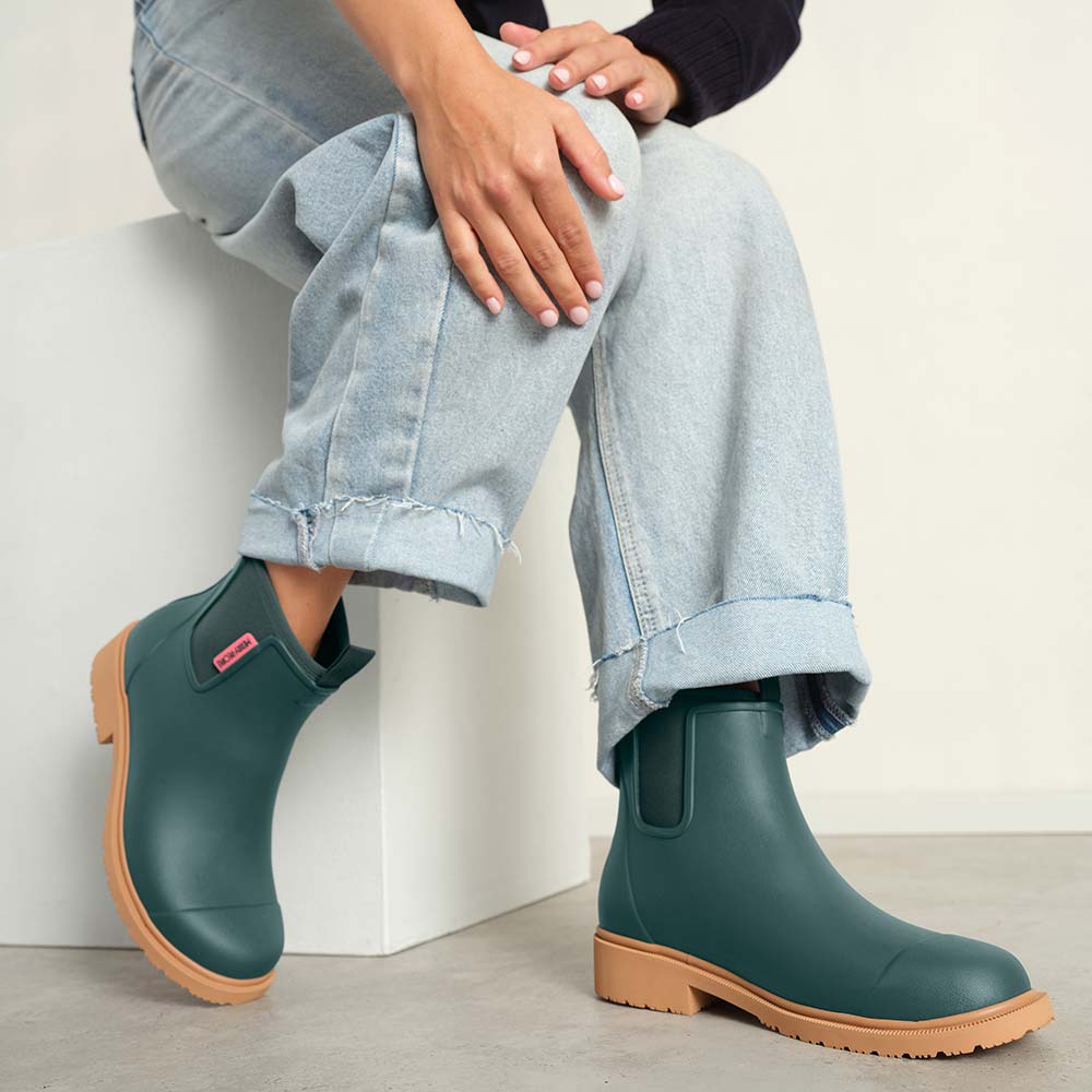 *NEW* Bobbi Ankle Boot // Teal Gumboot Merry People