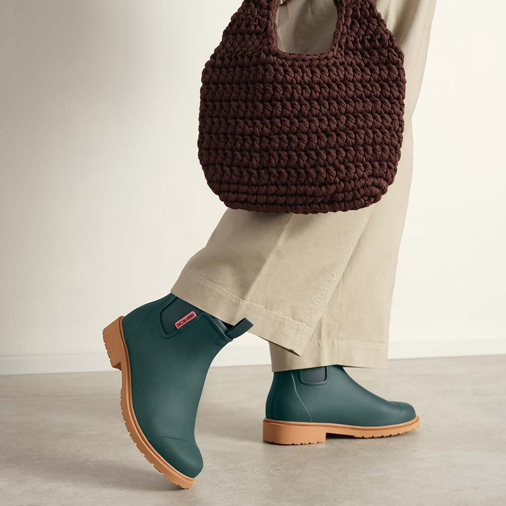 *NEW* Bobbi Ankle Boot // Teal Gumboot Merry People