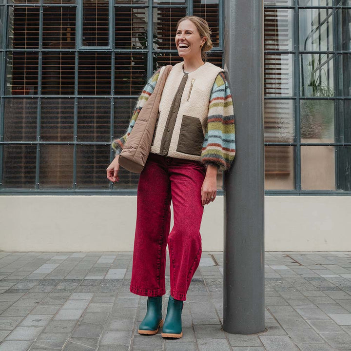 *NEW* Bobbi Ankle Boot // Teal Gumboot Merry People