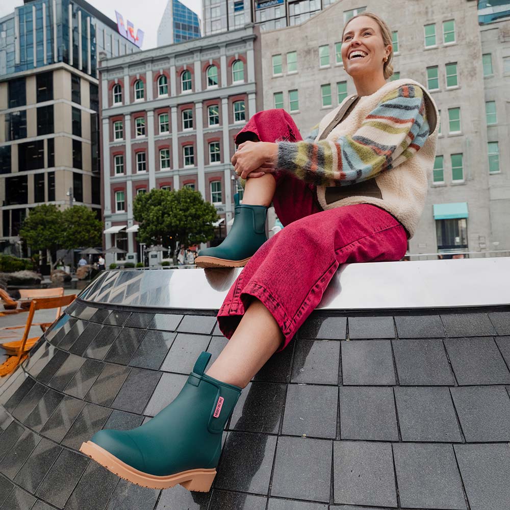 *NEW* Bobbi Ankle Boot // Teal Gumboot Merry People