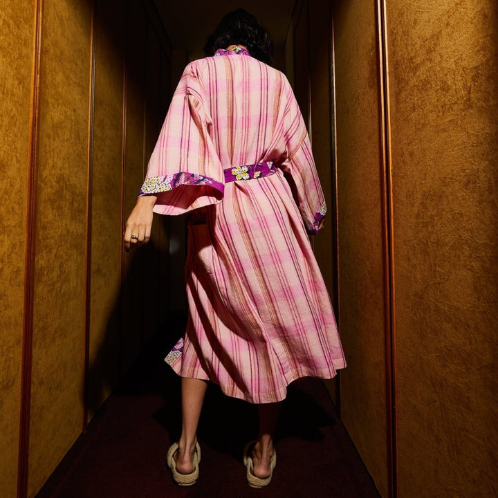 Nicolette Linen Robe - Poudre Robes Sage &amp; Clare